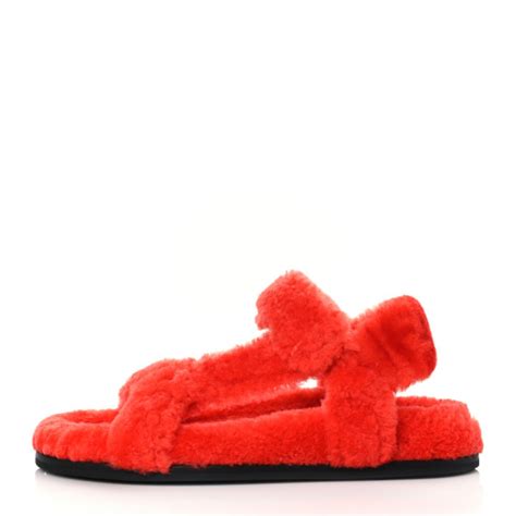 fendi femme chaussure|fendi shearling sandals.